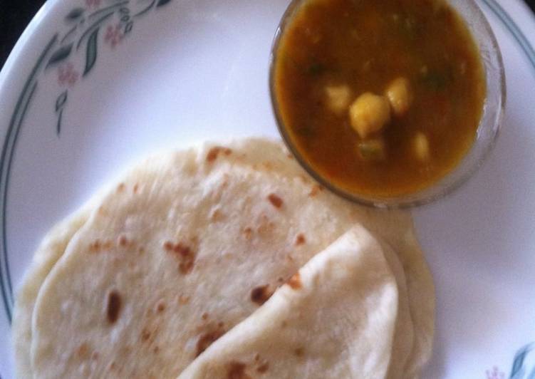 Homemade butter Naans