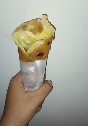 A picture of Leftover Paratha Egg Roll.