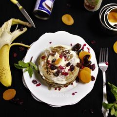 Banana Dry Fruits Pancakes A picture of Banana Dry Fruits Pancakes.