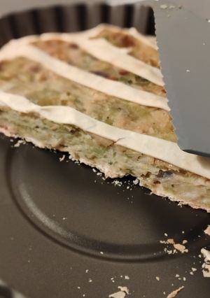 Una foto de Tarta de puerro y queso 🧀