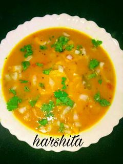 A picture of Dal dhokli.