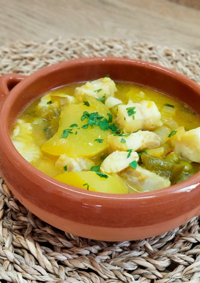 Una foto de Bacalao en amarillo