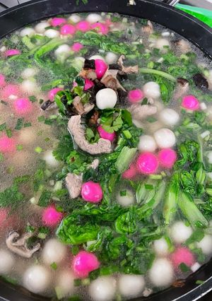 客家鹹湯圓 的食譜成品照片
