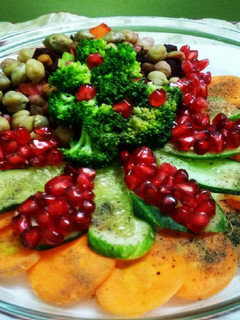 A picture of Broccoli salad with kabuli Chana.