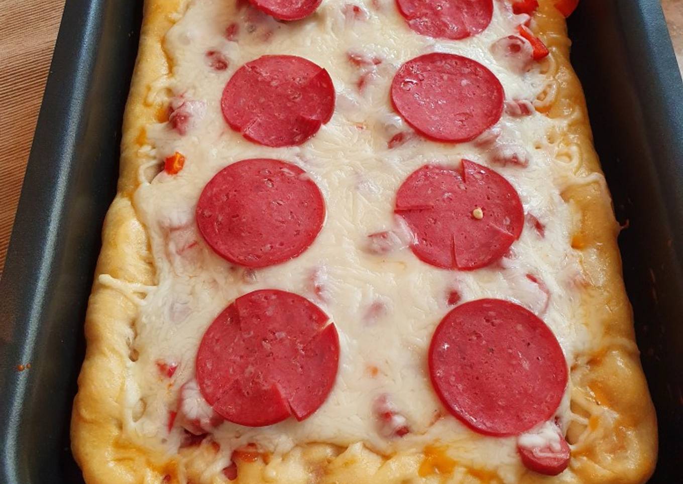 1. Dough pizza simple