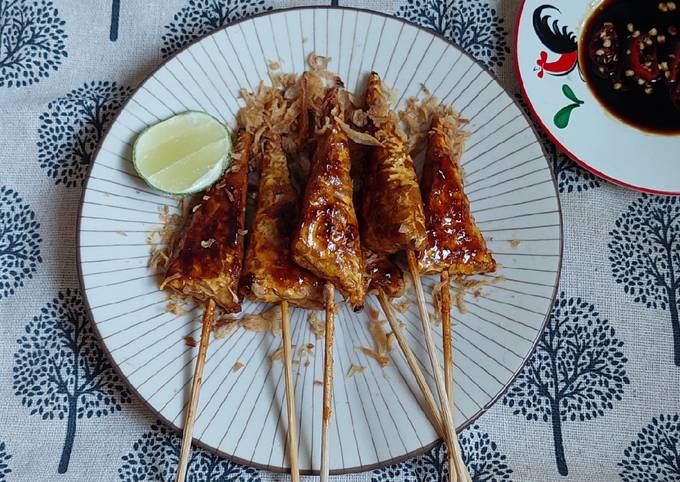 Tempe Bakar Teflon (Sate Tempe)