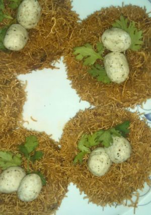 A picture of Cheesy bird nest.