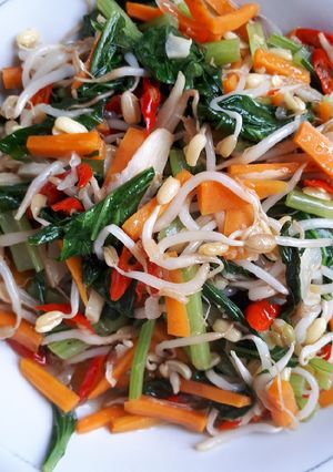 Foto resep Tumis sawi tauge wortel