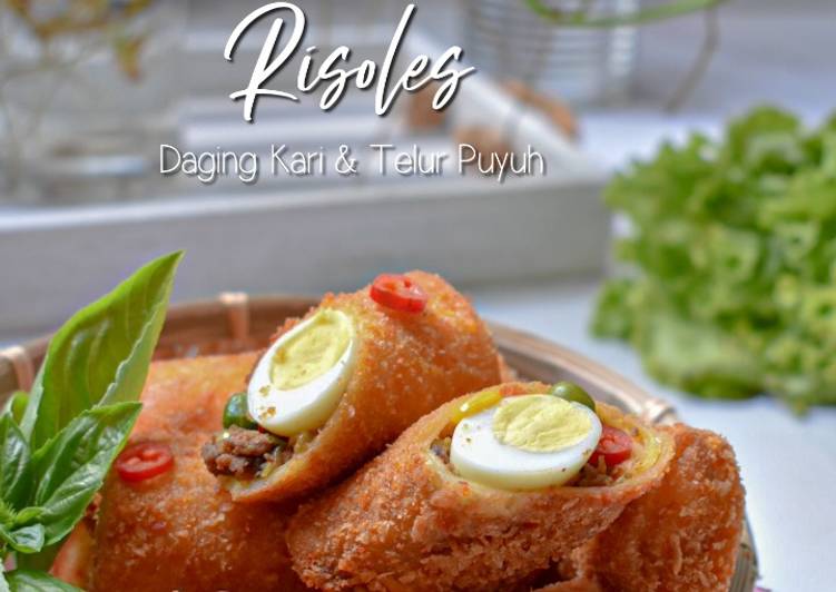 Risoles isi Daging Kari & Telur Puyuh