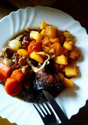 Une photo de Coq au vin