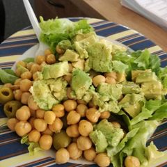 A picture of Healthy vegan chickpea salad.