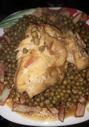 صورة لوصفة جلبانة (بازيلا) بالصلصة الحمراء