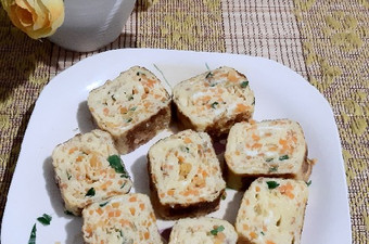 Bagaimana Menyiapkan Telor dadar gulung sayuran Ekonomis