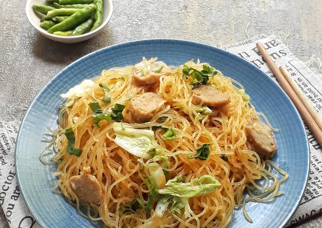 Bihun Jagung Goreng Bakso