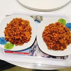 A picture of Beans and potatoes.