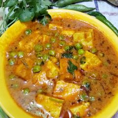 A picture of Matar tofu.