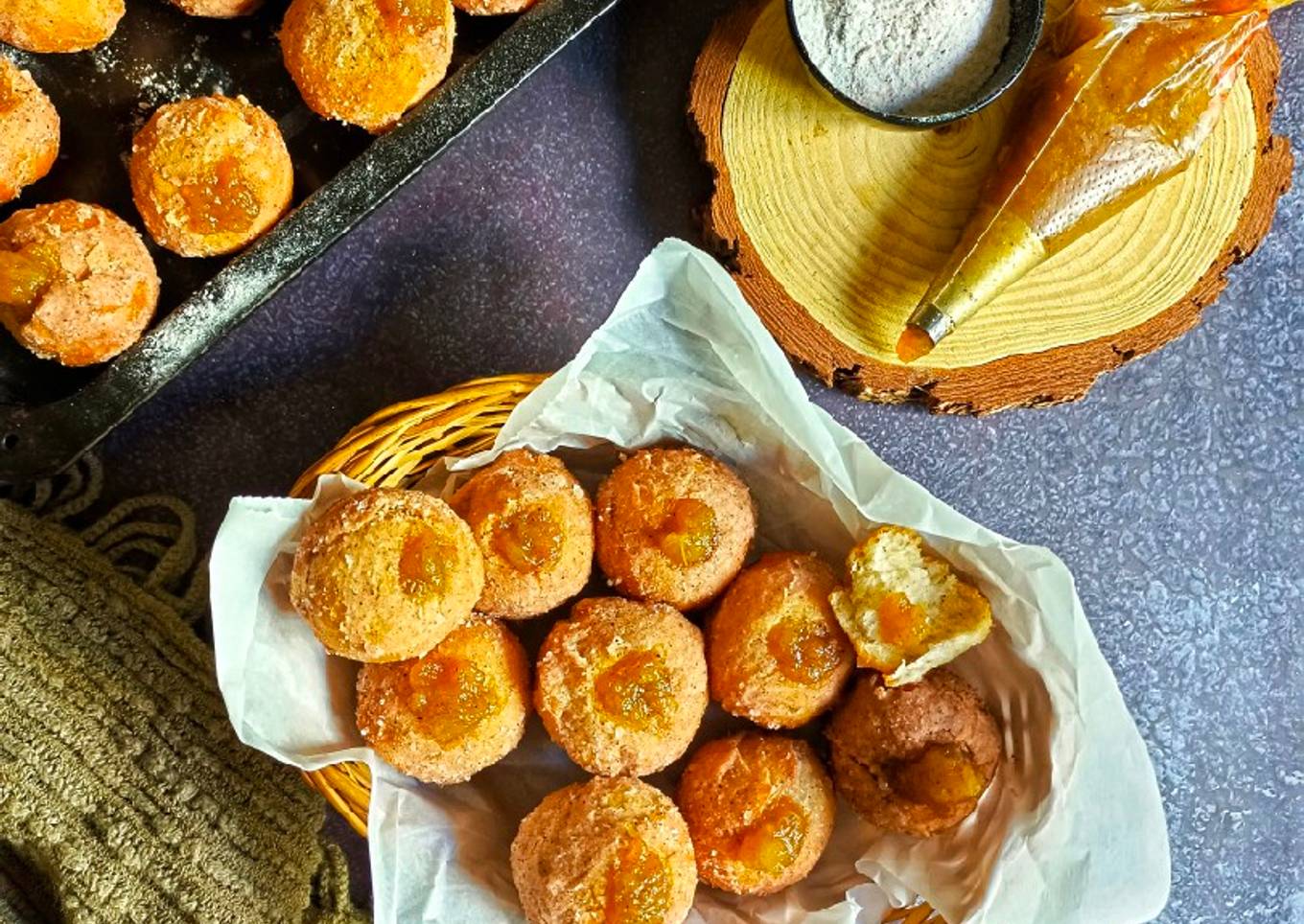 Spiced Apple Doughnuts