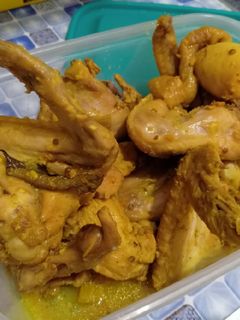 Foto resep Ayam ungkep bumbu kuning