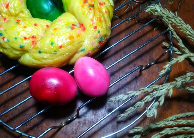 Cara Gampang Membuat Telur warna warni, Sempurna