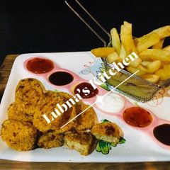 A picture of OVEN BAKED CHICKEN NUGGETS:.