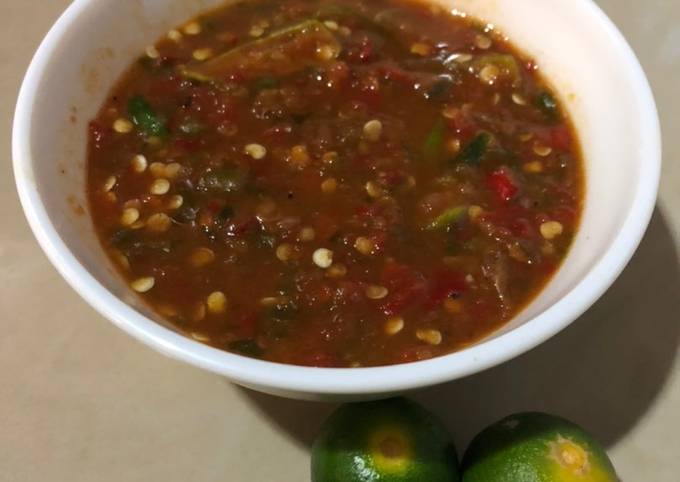 Sambal Belacan Limau Kasturi