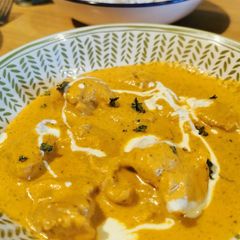A picture of Grandpa's Butter Chicken.