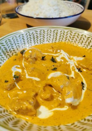 A picture of Grandpa's Butter Chicken.