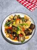 Oseng Terong Tahu Pedas Tanpa Minyak (Diet Food)