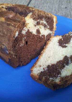 Una foto de Budín marmolado