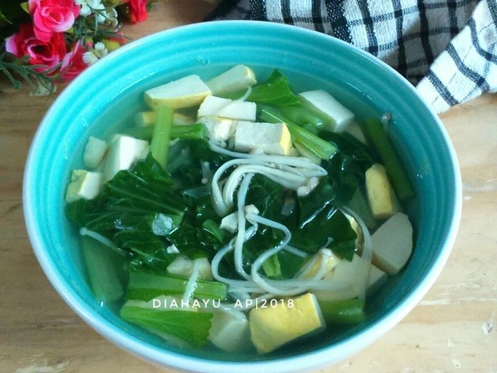 Langkah Gampang Menyiapkan Resep Sayur bening sosin (caisim) #bandungrecook_bubumuthia yang Bikin Ngiler Anti Ribet, Lezat