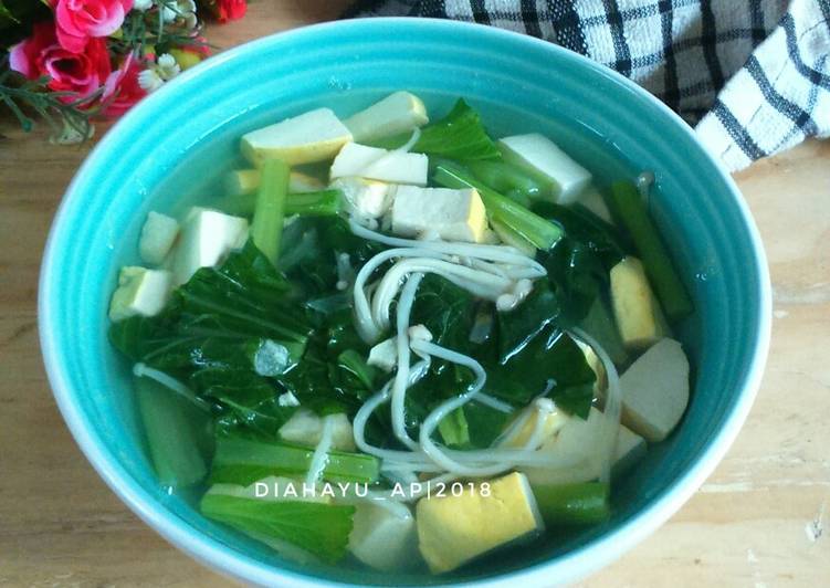 Cara Gampang Membuat Sayur bening sosin (caisim) #bandungrecook_bubumuthia yang Bisa Manjain Lidah