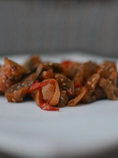 Una foto de Cómo hacer berenjenas con chermoula