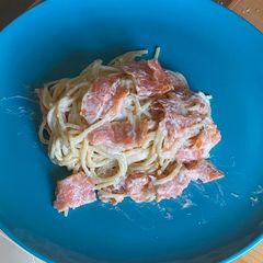 A picture of Smoked Salmon Spaghetti.