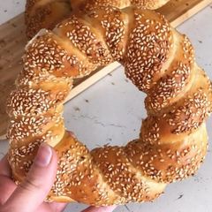 A picture of Wheat flour Croissants.