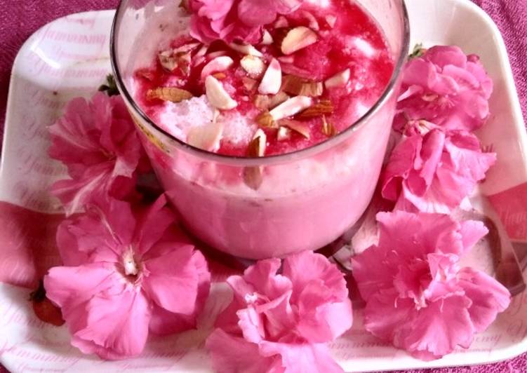 Pink malai shake easy and quick