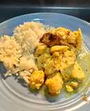 Pollo al limón y curry