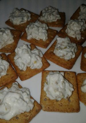 Una foto de Canapé de aceitunas