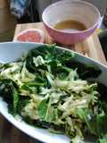 Ensalada de espinaca y zapallito