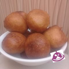 A picture of Jam and honey puff puff.