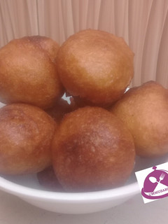 A picture of Jam and honey puff puff.