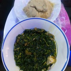 A picture of Vegetable soup with wheat....likes it.