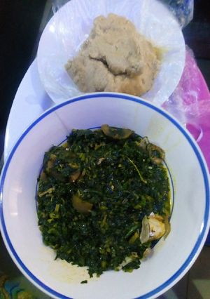 A picture of Vegetable soup with wheat....likes it.