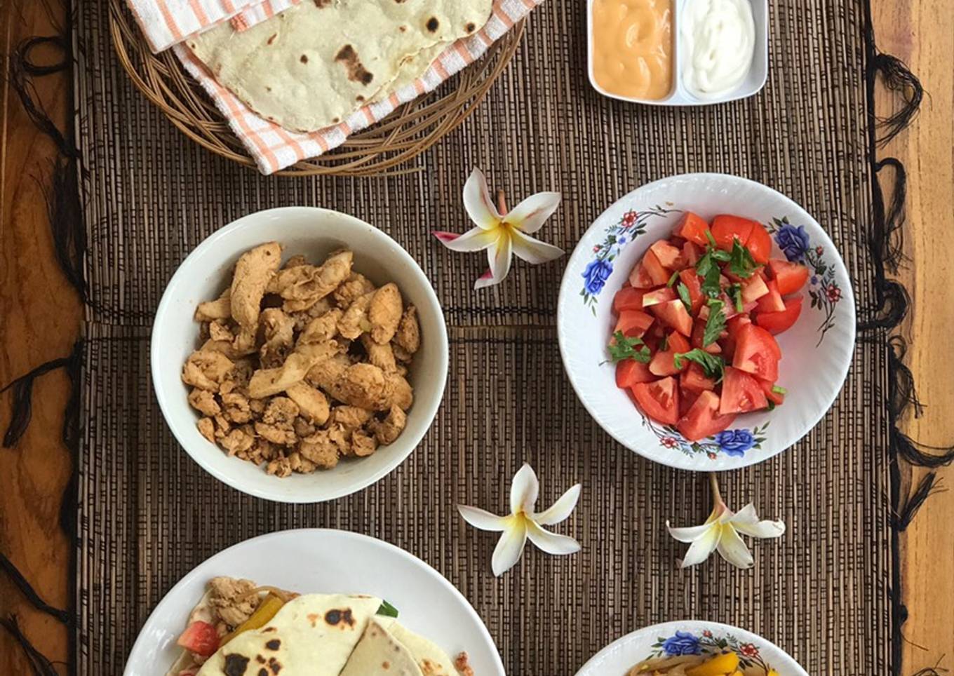 Chicken Fajitas & Homemade Tortilla