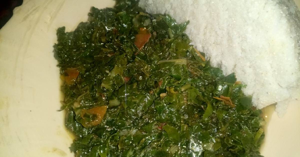 Cowpeas leaves(kunde) and spinach Recipe by Kemmy Onchangu - Cookpad