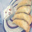 Baked meatpie and fruity oats
