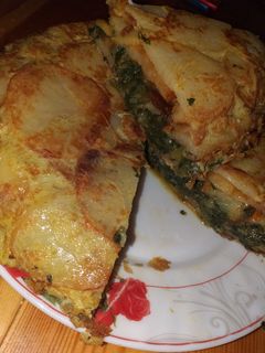 صورة لوصفة طورطة البطاطا بالسلق