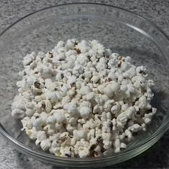 A picture of Popcorn in the Oven/ Homemade Popcorn.