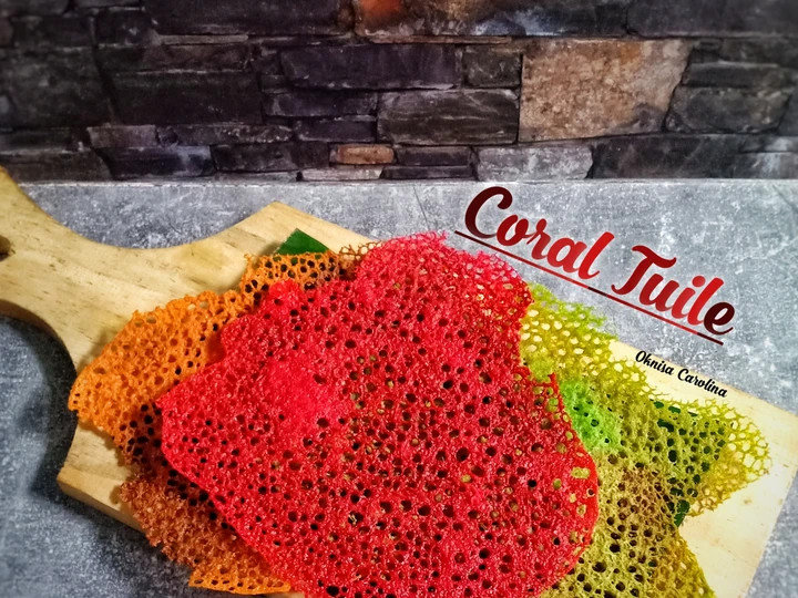 Cara Gampang Membikin Resep  Coral Tuile (Garnish) yang Enak Banget, Bikin Ketagihan