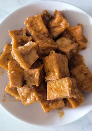 Hình của món Đậu hủ kho tương.