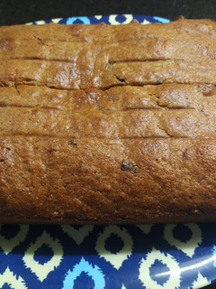 Una foto de Torta matera integral de bananas y chocolate